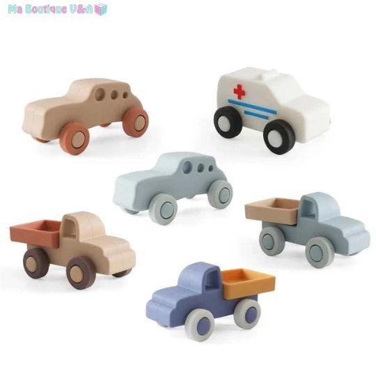 Jouets de voiture en silicone pour bebe-Beren ™