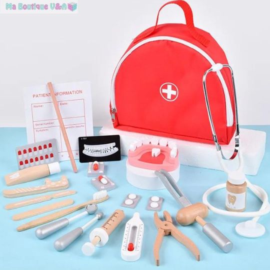 Jeux de dentiste en bois pour enfants-ToysSet ™