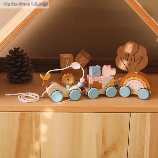 Train d'activité à tirer-WoodToys ™