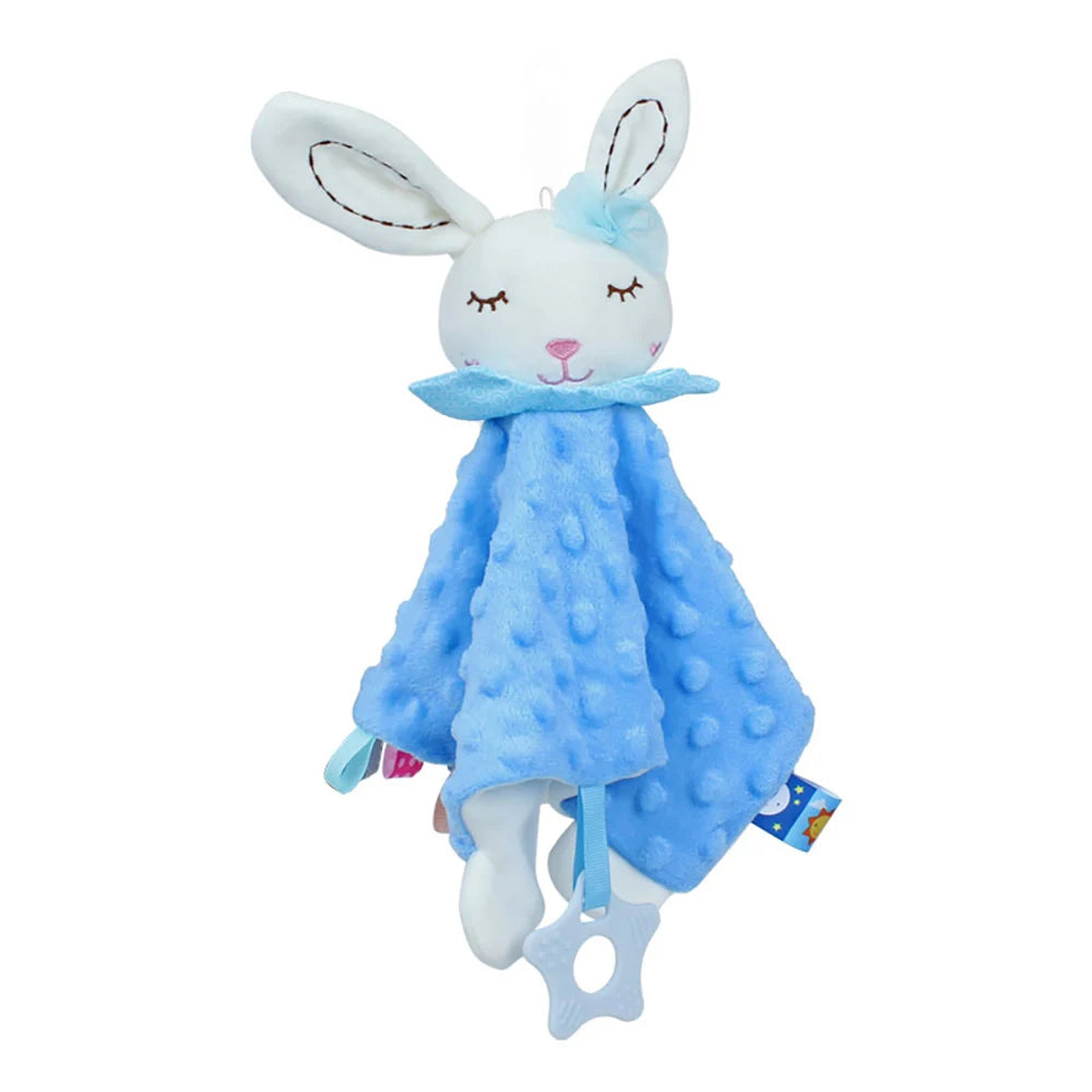 doudou pour bebe lapin bleu