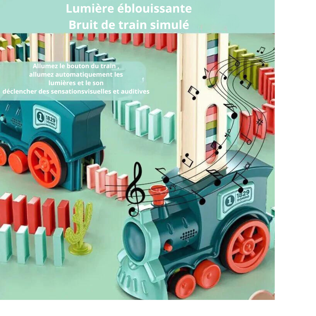 Train-électrique-jouet-domino ™